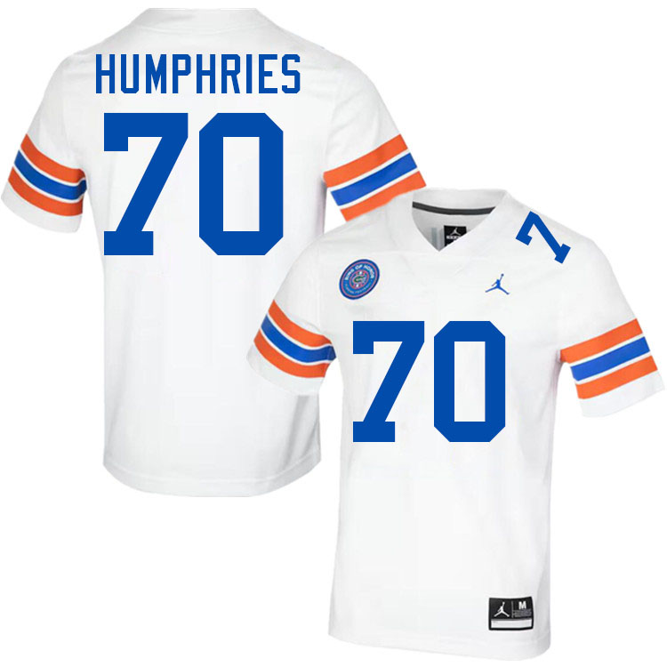 D.J. Humphries Florida Jersey,Florida Gators #70 D.J. Humphries Jersey Youth Uniforms-Throwback White